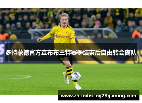 多特蒙德官方宣布布兰特赛季结束后自由转会离队 多特蒙德官方宣布布兰特赛季结束后自由转会离队